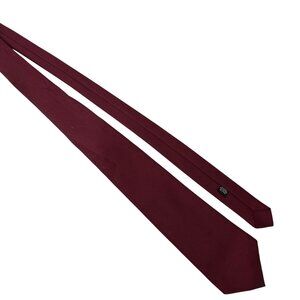 Vintage Burgundy Dacron Polyester Mens Tie
